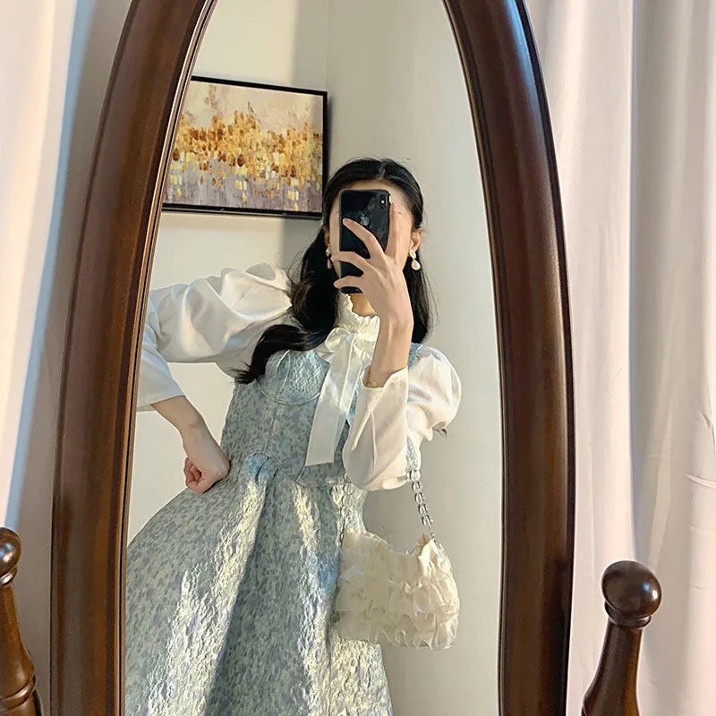 Set váy retro tiểu thư