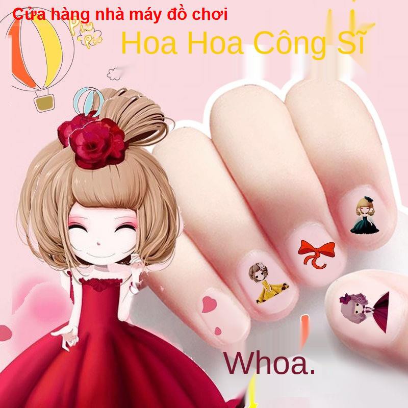 đồ chơiMiếng dán móng tay trẻ em bé gái thời trang chống thấm nước hoạt hình Hàn Quốc điểm dễ thương