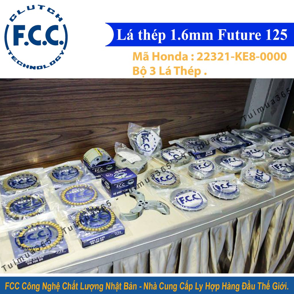 Bộ 3 Lá Sắt FCC Honda Future 125 22321-KE8-0000