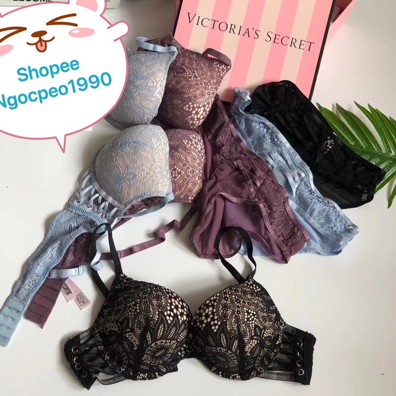 [Mã SKAMLTSW11 giảm 10% đơn 99K] Bộ đồ lót ren hoa đệm nâng có gọng | BigBuy360 - bigbuy360.vn