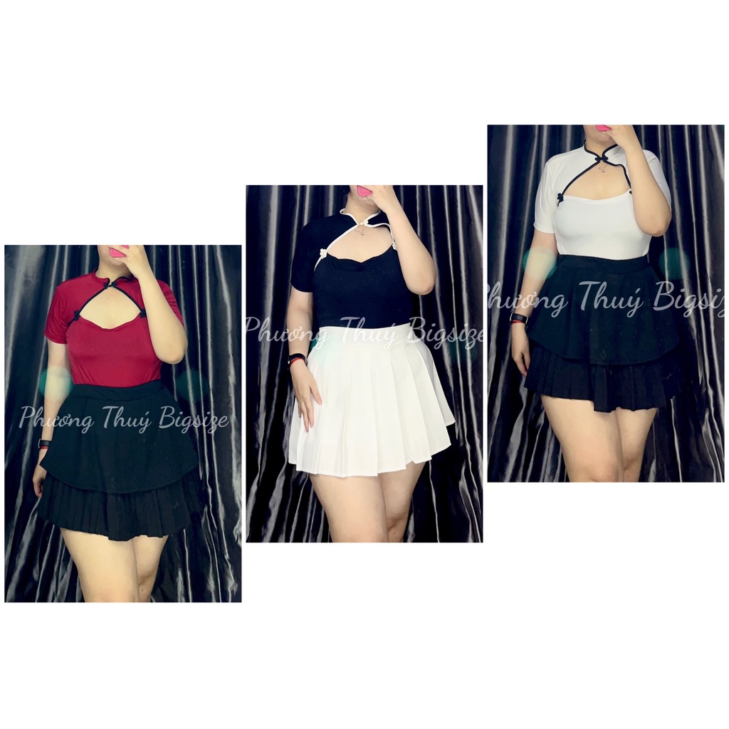 Áo kiểu Trung Hoa khoét ngực nữ bigsize