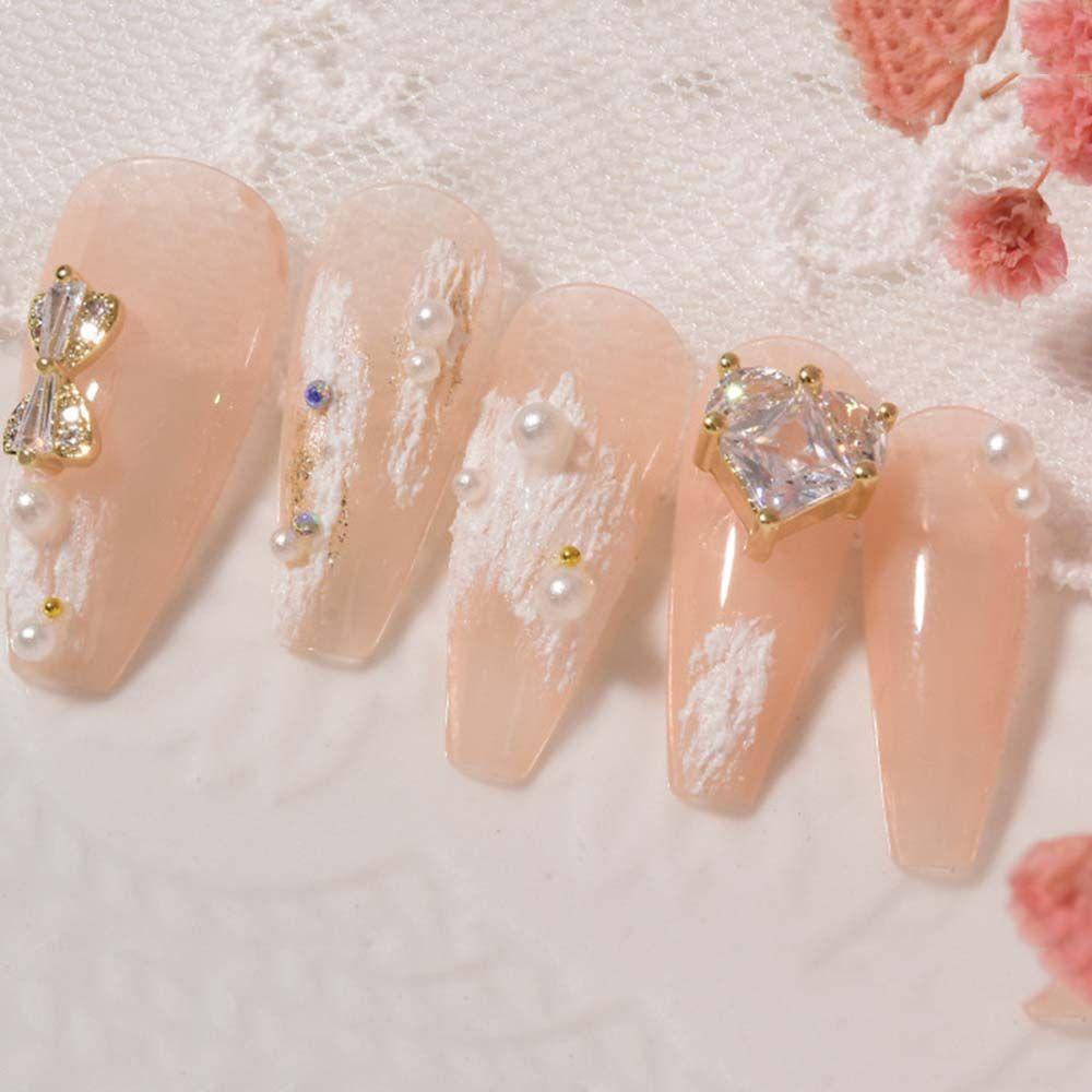 OCEANMAP Phụ Kiện Trang Trí Móng Tay Lấp Lánh Thời Trang Charms