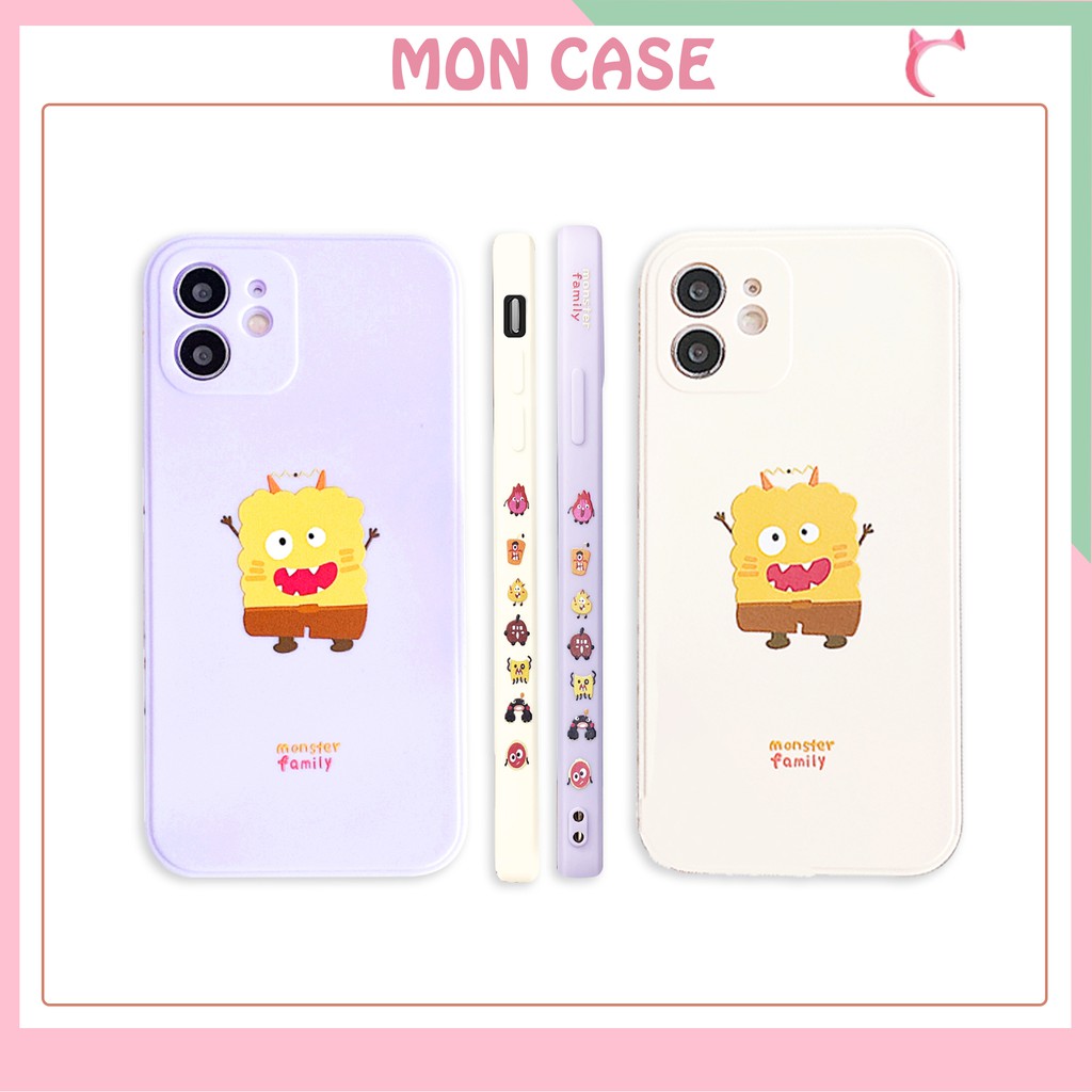 Ốp lưng iphone-Ốp iphone Monster Family in viền BVC 5/5s/6/6plus/6s/6splus/7/7plus/8/8plus/x/xs/11/12/pro/max/plus/proma