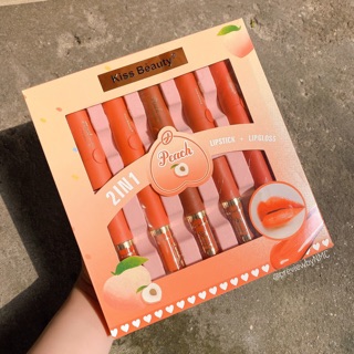🍪 set son đào peach 5 thỏi & 5 kem siêu lì đẹp 🍪 𝘊𝘢𝘯𝘥𝘺𝘤𝘳𝘶𝘴𝘩