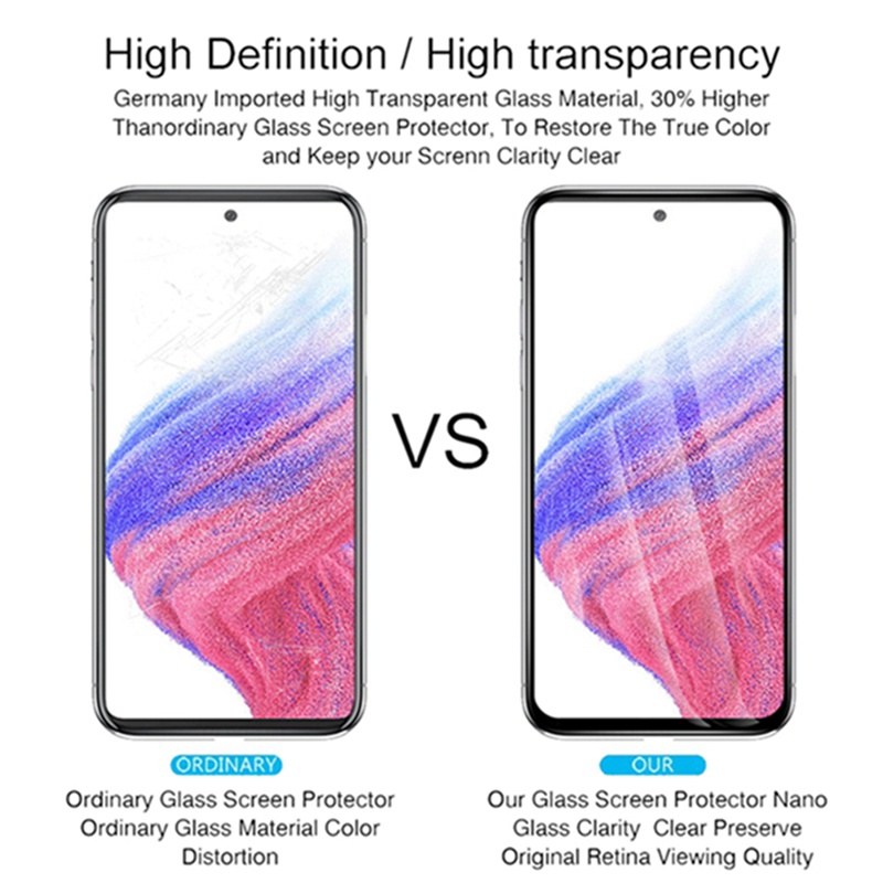 Kính Cường Lực Bảo Vệ Màn Hình Cho Samsung Galaxy A34 A54 A14 A04S A73 A53 A33 A23 A13 A12 A22 A32 A42 A52 A11 A31 A51 A71 A10 A20 A30 A50 A10S A20S A30S A50S A21S A02 A03 A02S A03S Note 10 Lite S20 FE