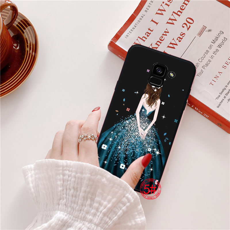 Ốp điện thoại mềm họa tiết lưng cô gái trong đám cưới 164Q cho Samsung A3 A5 A6 Plus 2018 A8 A9