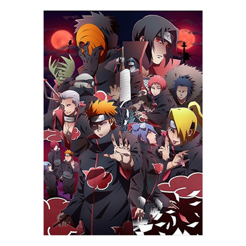Tranh vải cuốn treo tường họa tiết hoạt hình Naruto