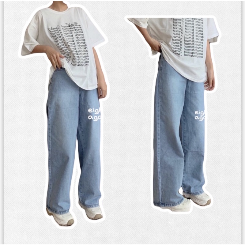 QUẦN JEANS WIDE LEG ỐNG RỘNG