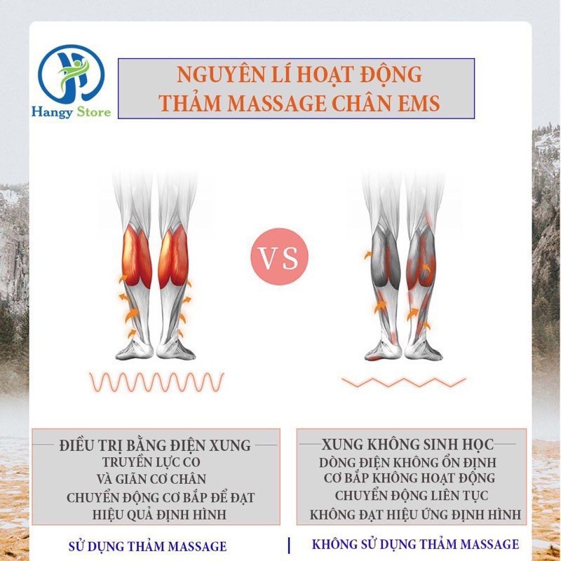 Máy Massage Chân Rung Xung Điện EMS Mát Xa Giảm Mỡ Bắp Chân Cầm Tay, Trị Liệu, Thư Giãn, Giảm Mệt Mỏi Phòng Chống Bệnh