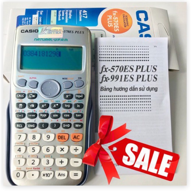 ( lỗi 1 đổi 1) (sỉ cực rẻ) bảo hành 12 tháng- máy tính casio fx570es plus- fx 570es plus