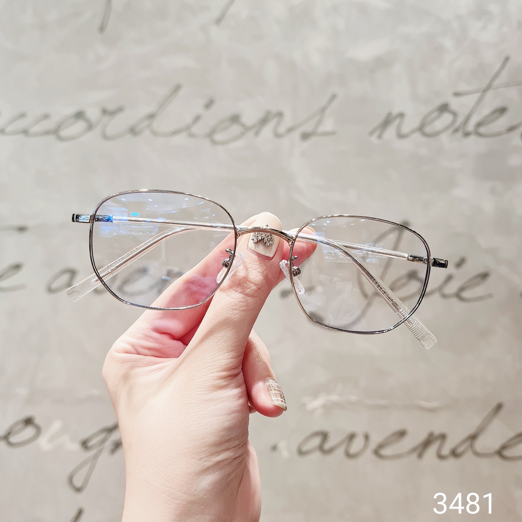 Gọng kính tròn nam nữ LILYEYEWEAR phù hợp mặt nhỏ càng kính thanh mảnh thời trang 3481
