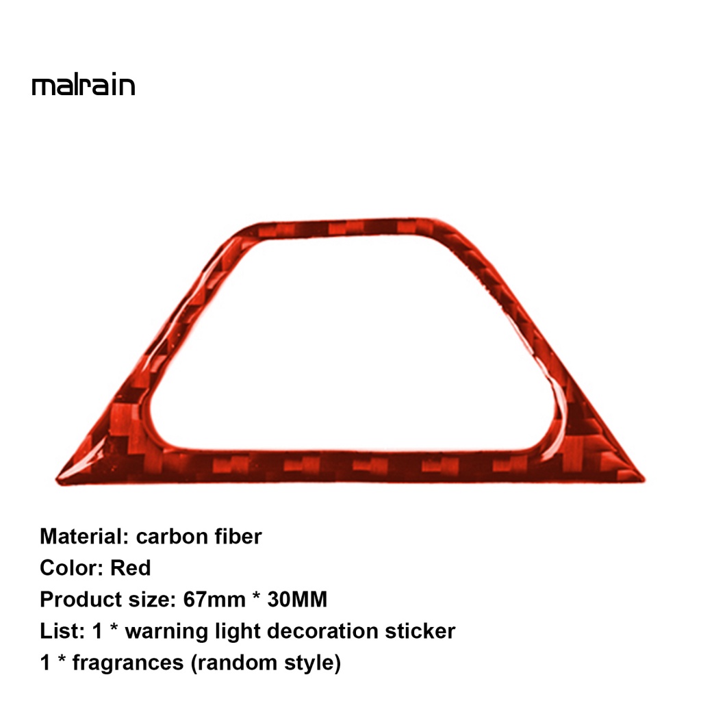 Ốp Viền Bảng Điều Khiển Đèn Bằng Sợi Carbon Chống Mòn