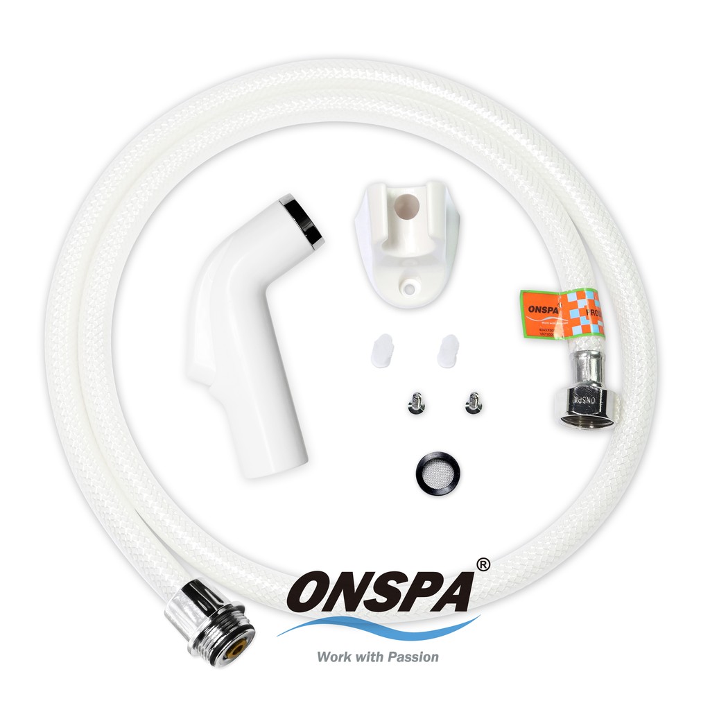 Bộ xịt vệ sinh dây PVC xoay 360° Onspa 114G 1m2
