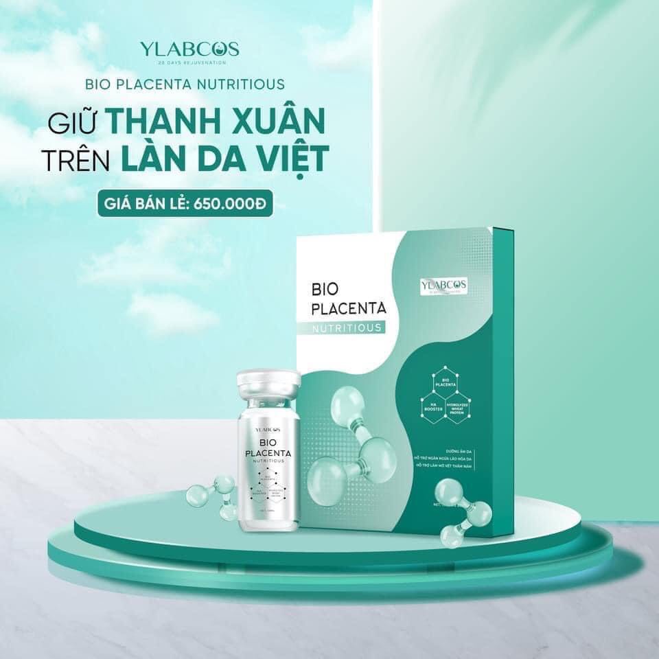 Huyết Thanh Siêu Phục Hồi Bio Placenta Ylabcos ,Giúp Dưỡng ẩm da,ngăn ngừa lão hóa,làm mờ vết thâm,nám,sạm,tàn nhang