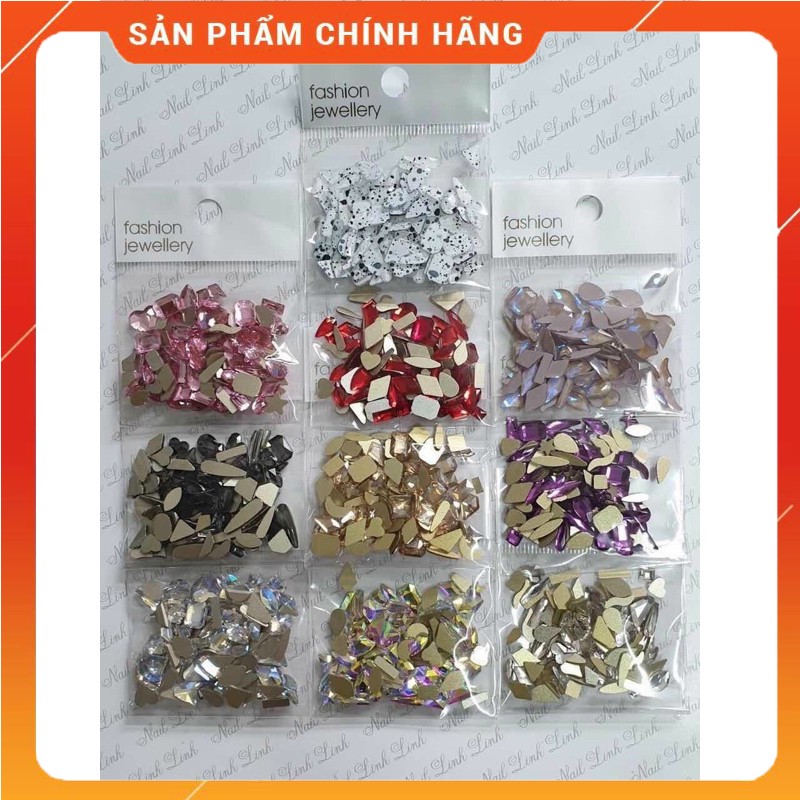 Set đá Hàn 100 viên chân bằng - mix kiểu trang trí móng Thiên Di Nail