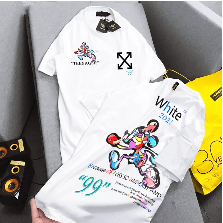 Áo thun unisex oversize tay lỡ DHL thun nam nữ form rộng oversize phong cách ulzzang tee basic
