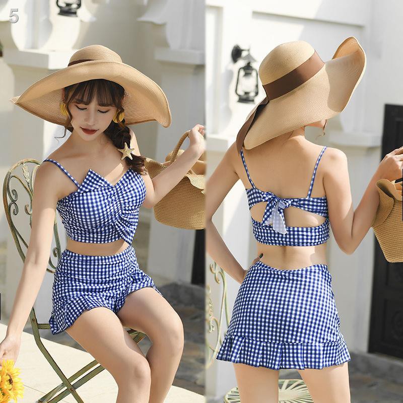 Đồ bơi rời đáng yêu nữ sinh váy kiểu Hàn Quốc bộ hai chiếc ôm nhỏ sát bikini instagram gợi cảm