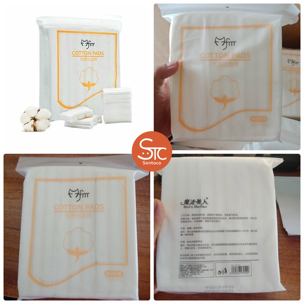 Bông tẩy trang Cotton Pad chính hãng 222 miếng