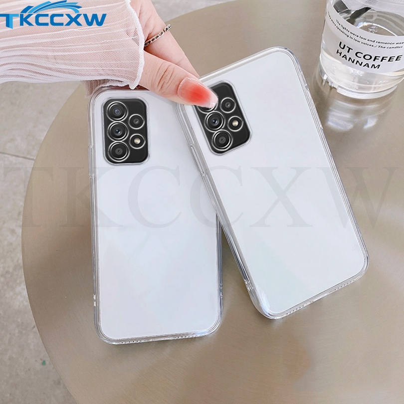 Ốp Điện Thoại Trong Suốt Chống Sốc Cho Samsung Galaxy A71 A51 A31 A21S A11 A53 A73 A33 A13 A01 M01 A03 Core A72 A52 A52S A32 A22 A12