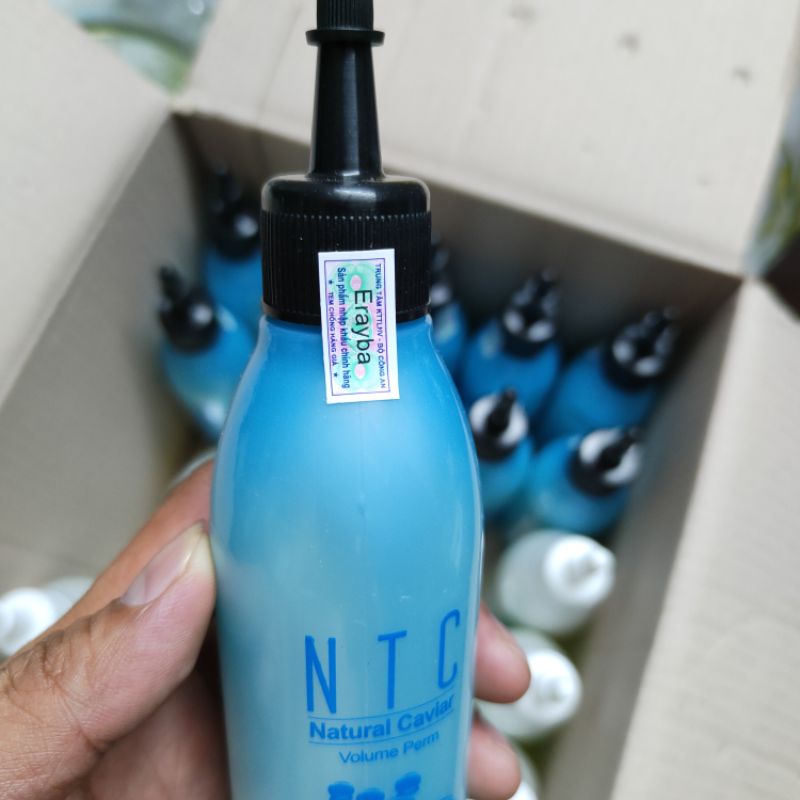Thuốc uốn lạnh NTC chính hãng ERAYBA cho tóc khoẻ 180mlx2 Hàn Quốc AZ008, thuốc uốn tóc tại nhà, tặng kẹp