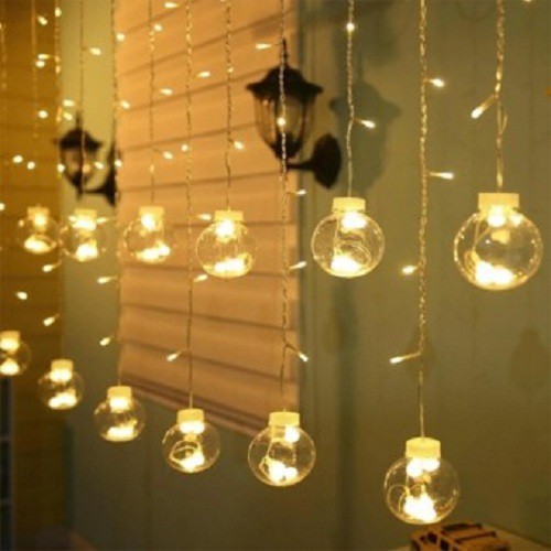 ⚡️Dây đèn led trang trí bóng tròn 12 bóng B38 nháy hình cầu, trang trí noel, quán cafe đẹp long lanh.⚡️