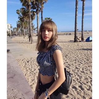 ÁO CROPTOP LISA BLACKPINK