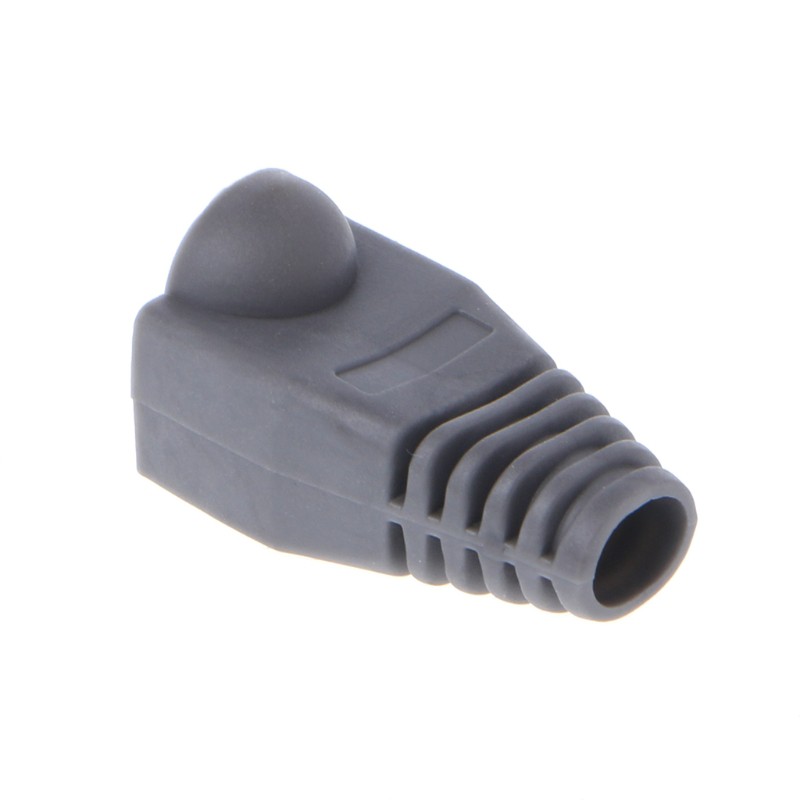100 Vỏ bọc bảo vệ đầu cắm dây cáp mạng Cat5E Cat6 Rj45
