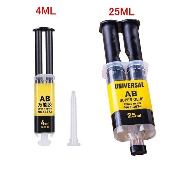 Keo Dán Nhựa Epoxy Resin 4Ml / 25ML Thông Dụng Để Sửa Chữa Kim Loại/ Gốm/Kính/Da/Da