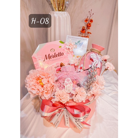[Chỉ ship nội thành Hà Nội] Giỏ Quà Tết 2022 - Set 4 món Hồng Phát cao cấp sang trọng | BigBuy360 - bigbuy360.vn