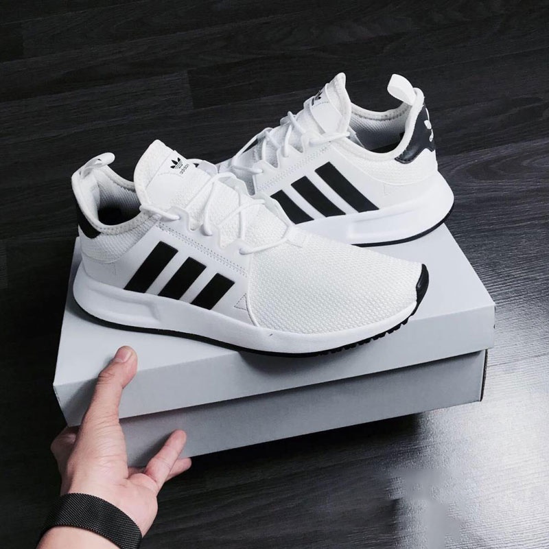 Giày Sneaker Nam Nữ Adidas Xprl Trắng Kẻ Đen Phản Quang