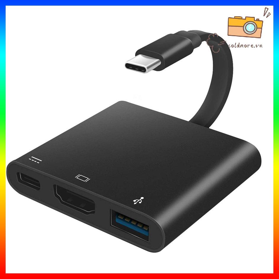 Dây Cáp Phẳng Chuyển Đổi Cổng Type C Sang Hdmi Usb 3.0 Pd 3 Trong 1 Đa Năng | BigBuy360 - bigbuy360.vn