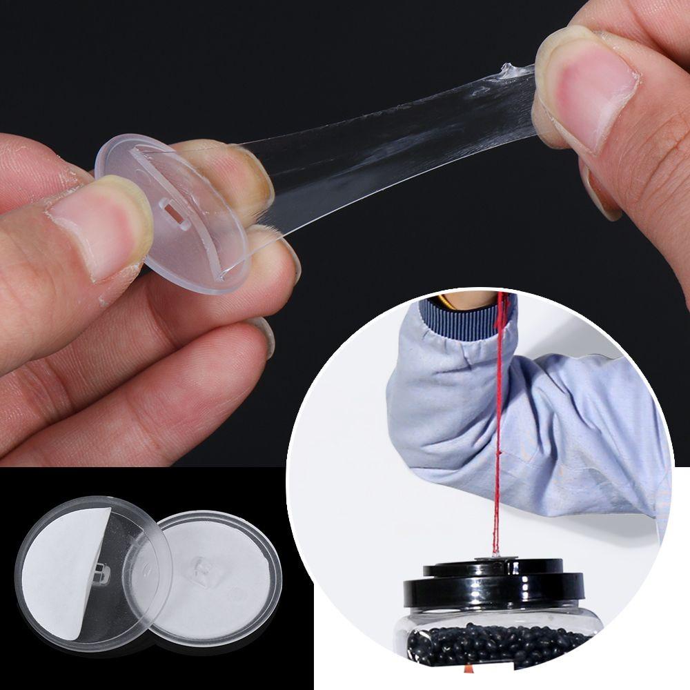 Set 20 / 40 / 60 Móc Dán Tường Bằng PVC Trong Suốt Tự Dính Cho Nhà Bếp Nhà Tắm