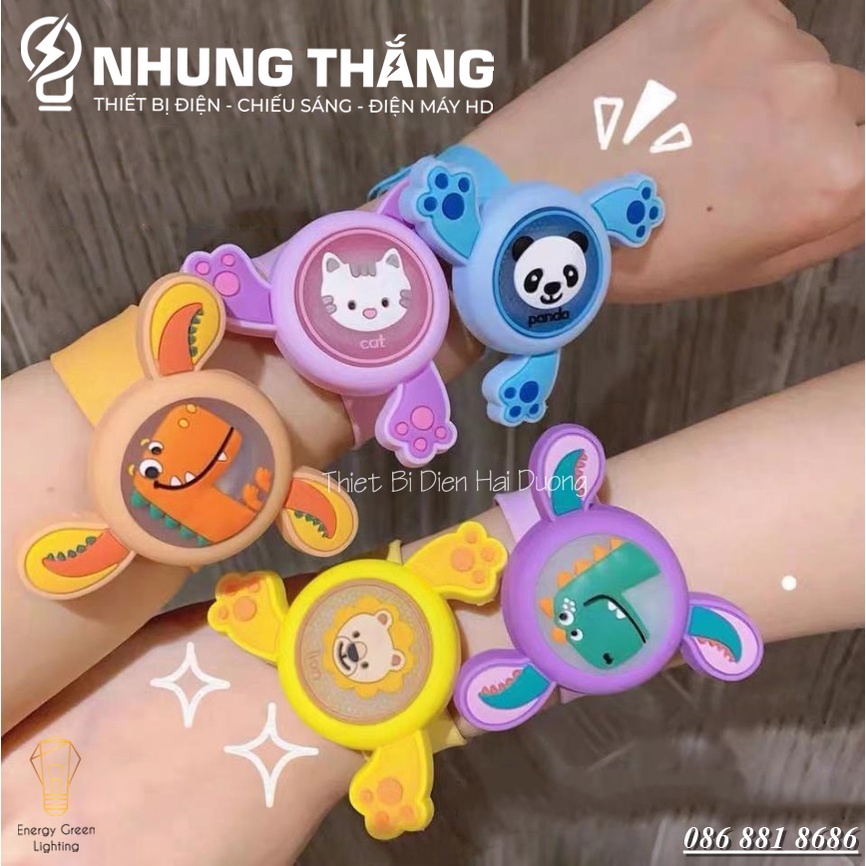 Đồng Hồ Tinh Dầu Đuổi Muỗi Có Đèn – Vòng Đeo Tay Đuổi Muỗi Tinh Dầu Thực Vật Phát Sáng - Màu Random
