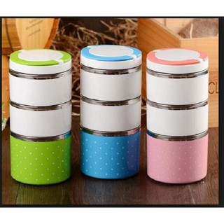 Cặp lồng giữ nhiệt 3 tầng ruột inox