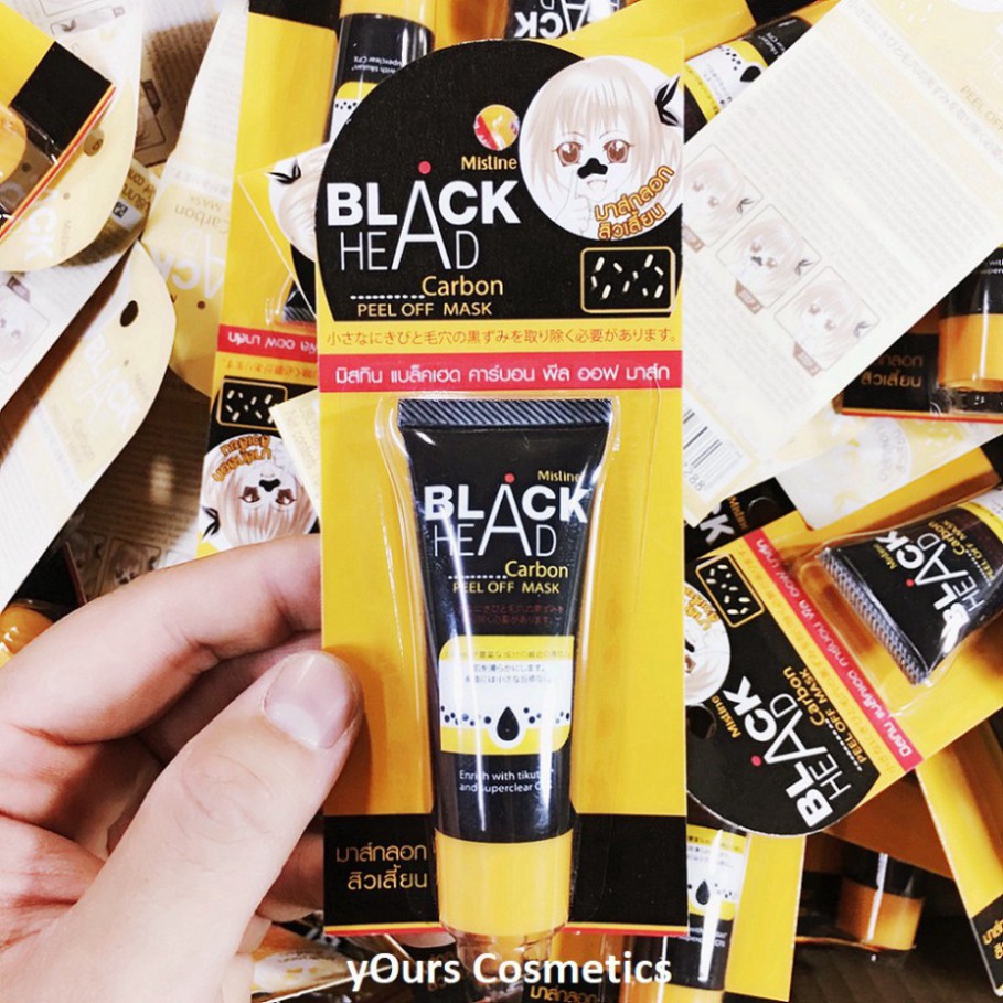 [Auth Thái] Lột Mụn Đầu Đen Thái Mistine Blackhead Carbon Peel Off Mask - Gel Lột Mụn Đầu Đen Blackhead Mistine LR