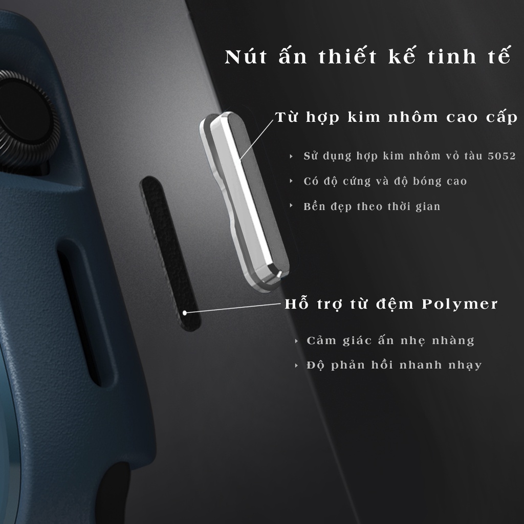 Ốp chống sốc DEVILCASE dành cho Apple Watch 4 5 6 SE , Series 7 , Series 7 - Cao cấp chính hãng