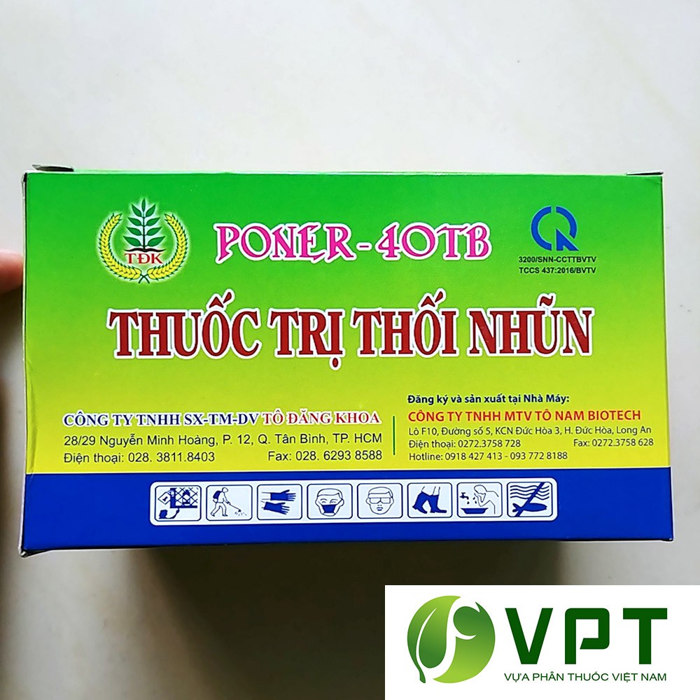 Poner – 40TB đặc trị thối nhũn dạng viên sủi