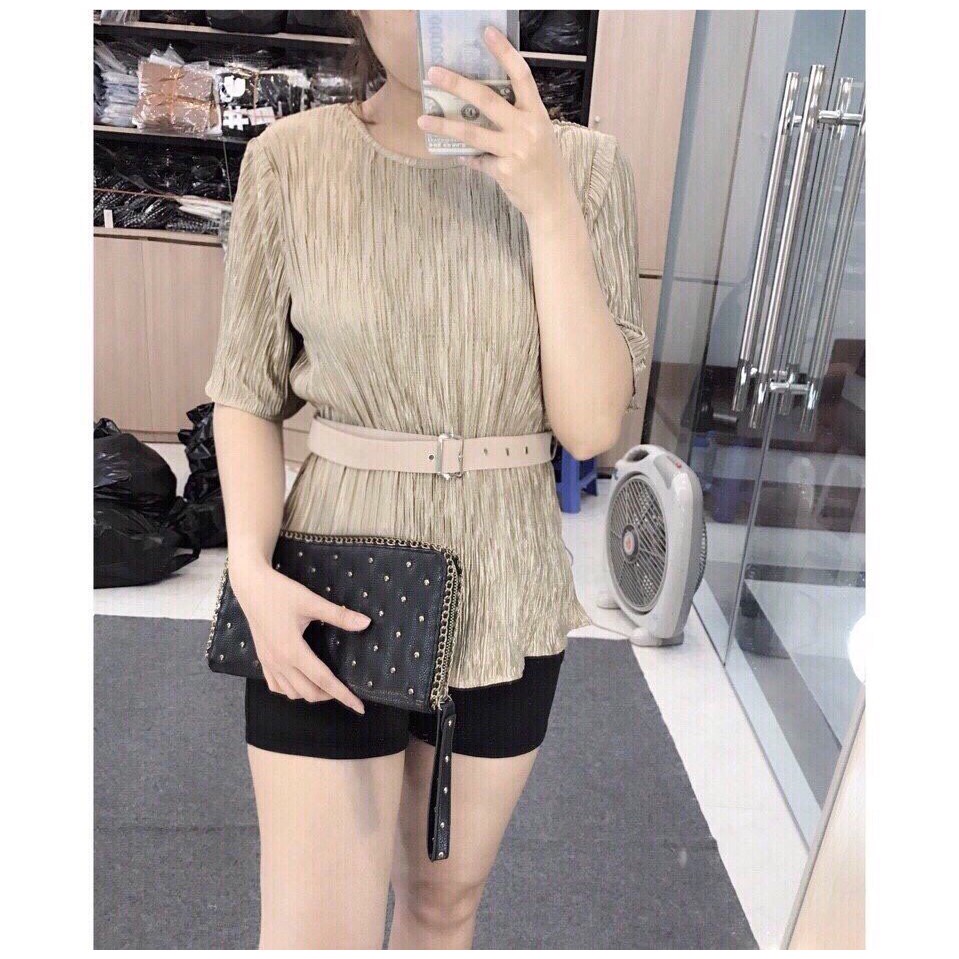 Áo Top Oasis dập nhăn