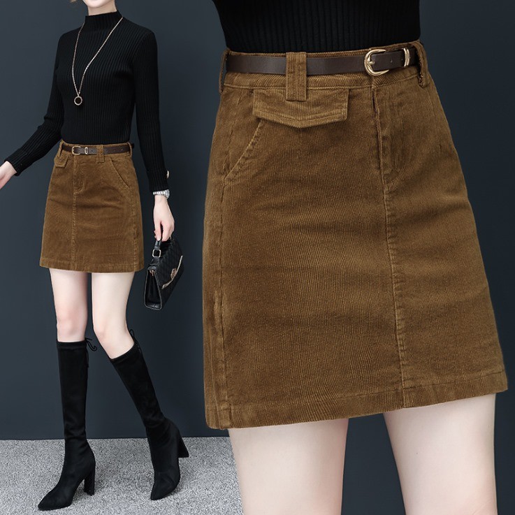 [TẶNG KÈM ĐAI DA 99K] Chân Váy Nhung Tăm FullSize 45>66KG