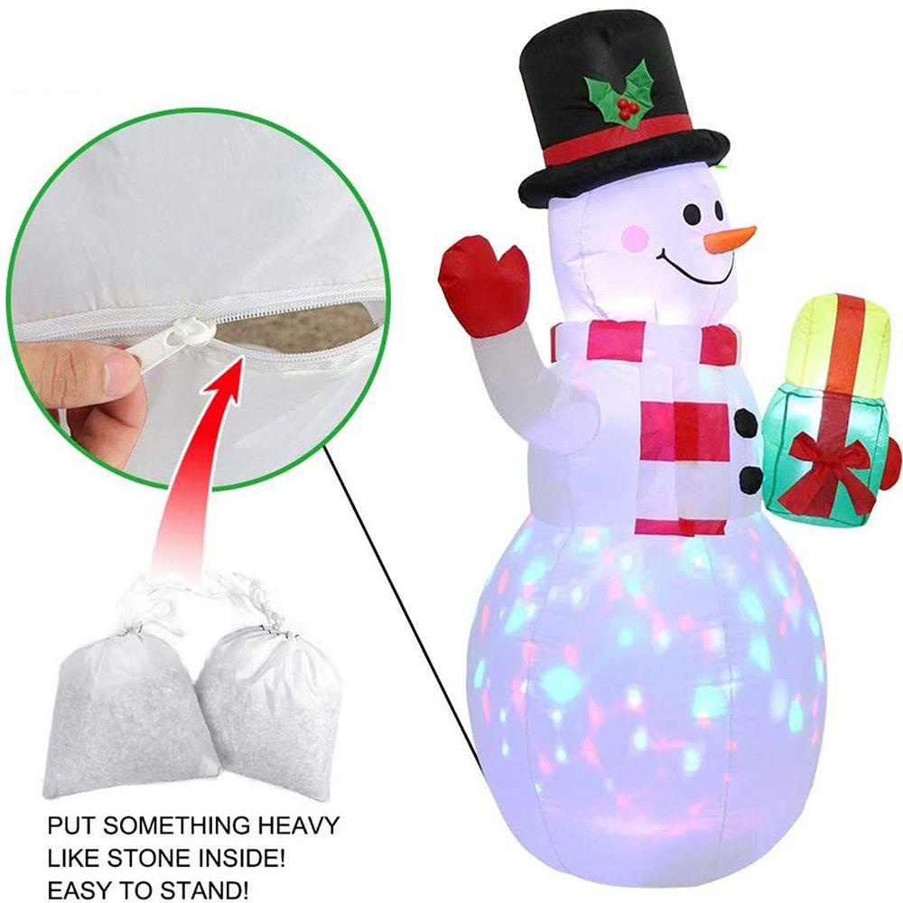 ESPO Búp Bê Người Tuyết 1.5M Có Đèn Trang Trí Giáng Sinh