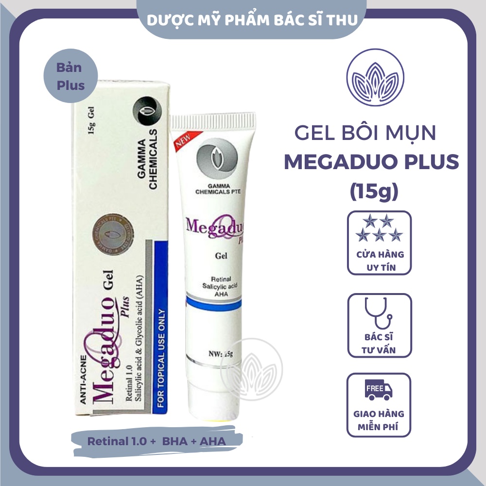 Gel bôi mụn Megaduo Plus chăm sóc da, làm sáng da mờ thâm (15g)