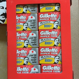 Lưỡi lam thép không gỉ Gillette Super Thin