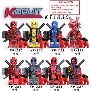 Lego Marvel Minifigures Nhân vật Deadpool kèm chó Koruit KT1030