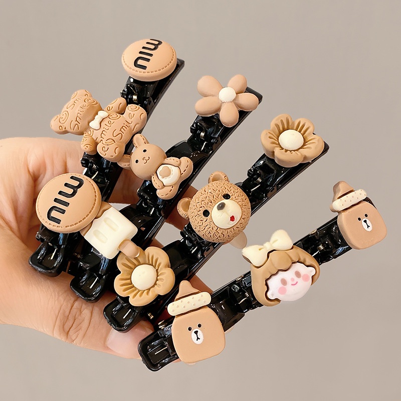 Kẹp Tóc Chống Trượt Đính Nơ Dễ Thương Cho Bé Gái