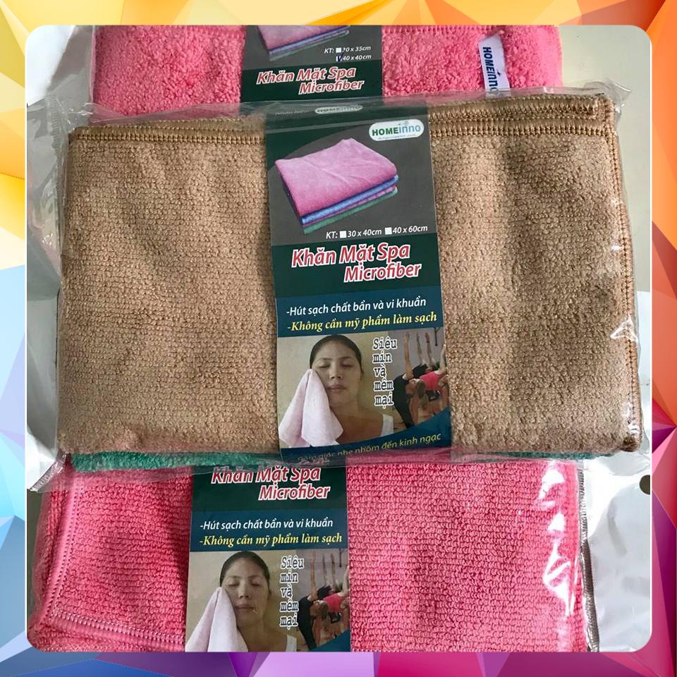 Bộ 2 Khăn Mặt Spa Siêu sạch KT: 40x40 Homeinno