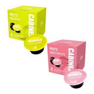 Hộp 16 viên nén pha trà đào/ nước chanh CABINEAT Dolce Gusto từ Hàn Quốc sử dụng tại nhà