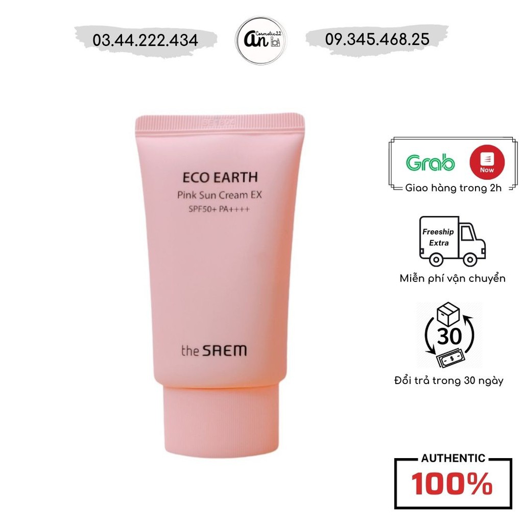 Kem Chống Nắng The Saem Eco Earth Power Pink (SPF 50+/PA)+++