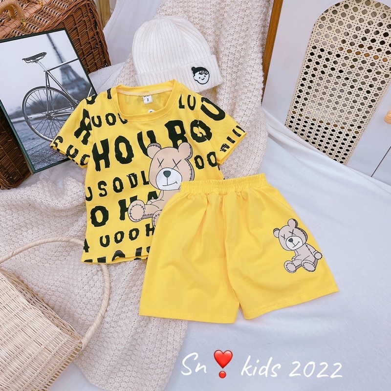 Xả Bộ gấu chữ cho bé gái 10-20kg