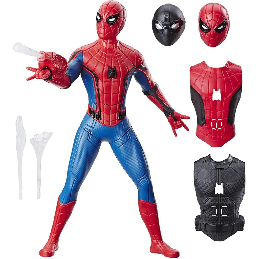 Đồ chơi mô hình Người nhện Spider Man Far From Home thay đổi trang phục (chính hãng Hasbro)