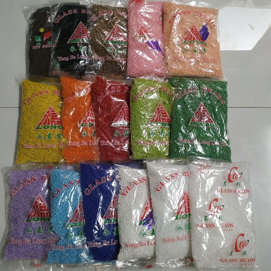 Gói 450g hạt cườm tấm nhiều màu  - Nguyên liệu handmade, làm vòng gói lớn giá tiết kiệm